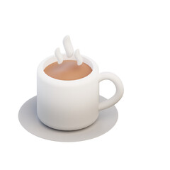 3D Hot Chocolate Illustration