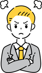 怒る　ビジネスマン