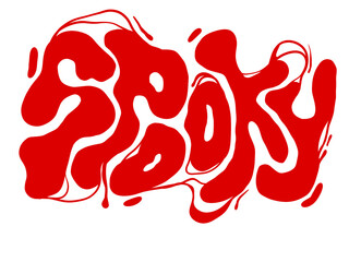 Spooky Bloody liquid transparent