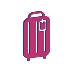 Illustration Vector graphic of travel bag icon. Fit for vacation, tourism, holiday etc. 