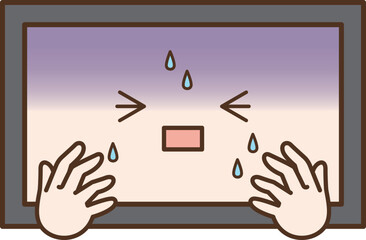 汗をかいてパニックになるテレビ