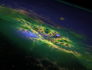 Imaginatory fractal abstract background Image