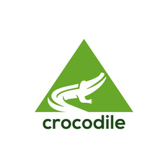 crocodile logo design vector templet, 