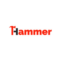 hammer logo design vector templet, 