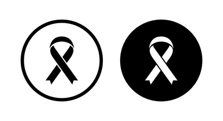 Solidarity ribbon, hiv aids, breast cancer awareness icon vector in clipart vector