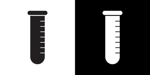 Measuring tube icon vector in clipart style