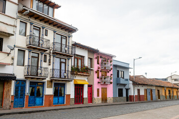 street view of cuenca old town, ecuador