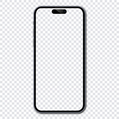 Realistic smartphone mockup. Vector smart phone mockup for ui ux presentation.