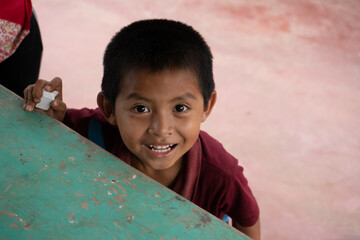 Escuela de Coban en Guatemala, comunidad rural