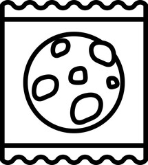 Fototapeta premium snack packaging icon