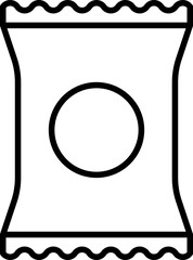 snack packaging icon