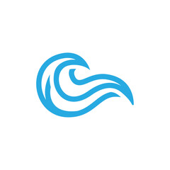 Fototapeta na wymiar abstract coast simple unique logo vector