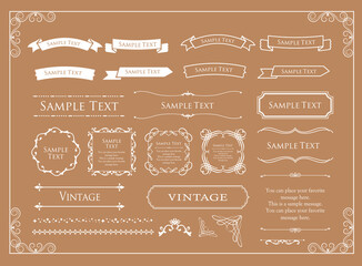 ハロウィンをイメージしたゴージャスなフレームデザインセット