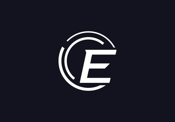 Tech circle vector and technology logo design E