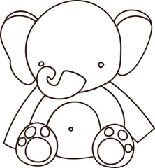 Obraz premium Illustration in Black Lines | animal head illustration 
