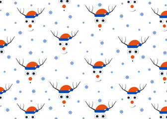 Winter seamless pattern