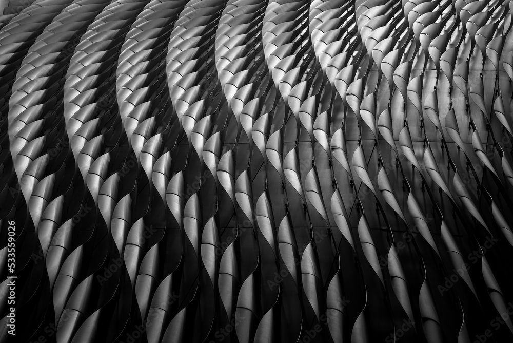 Poster exterior of modern architecture. building abstract background