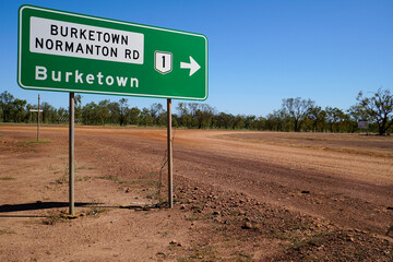 sign on the road to Burketown
