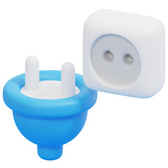 outlet 3d render icon illustration