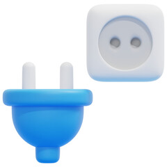 outlet 3d render icon illustration