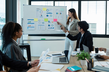 Multicultural Business people meeting at board room to brainstorming strategy workshop business
