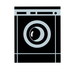 washing machine silhouette vector