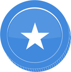 Somalia Flag hand drawn,Somali shilling hand drawn