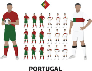 Portugal Football Team Kit, Home kit and Away Kit