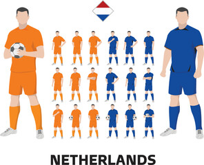 Netherlands Football Team Kit, Home kit and Away Kit