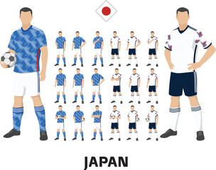Japan Football Team Kit, Home kit and Away Kit