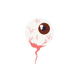 Halloween Eyeball Colored Icon illustration