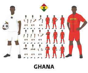 Ghana Football Team Kit, Home kit and Away Kit