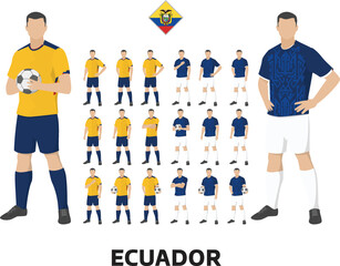 Ecuador Football Team Kit, Home kit and Away Kit