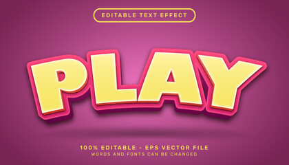 play 3d text effect and editable text effect