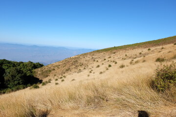 Natural landscape of Doi Inthanon national park- The Highest mountain peak in Chiang Mai, Thailand