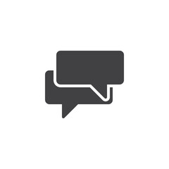 Fototapeta premium Chat, conversation vector icon