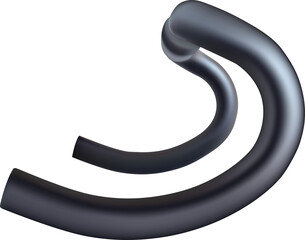 3d illustration, bicycle steering wheel ram road