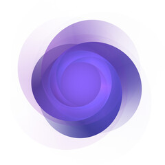Purple twister circle shape element
