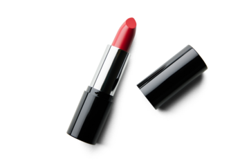 Open Red Lipstick With Natural Shadow