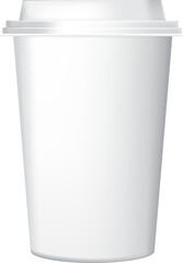 white paper cup