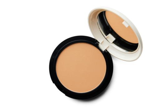 Open Powder Make Up Foundation With a Mirror 