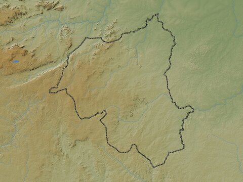 Ouham-Pende, Central African Republic. Physical. No legend