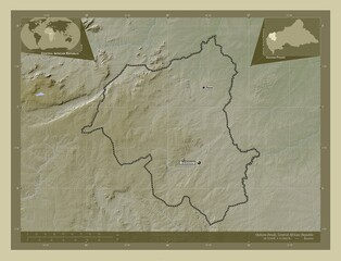 Ouham-Pende, Central African Republic. Wiki. Labelled points of cities