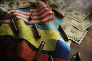 Grunge abstract background. Background concept of the war in Ukraine. Sleeve flags dirt and smoke.