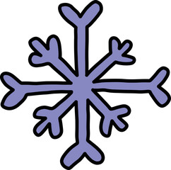 Hand Drawn snowflakes illustration