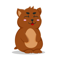 Fototapeta premium Guinea Pig Character Design Illustration