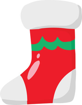 Hand Drawn christmas socks illustration