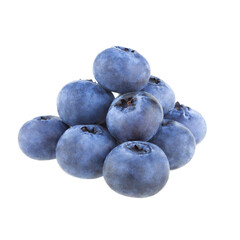 Blueberries isolated on white background