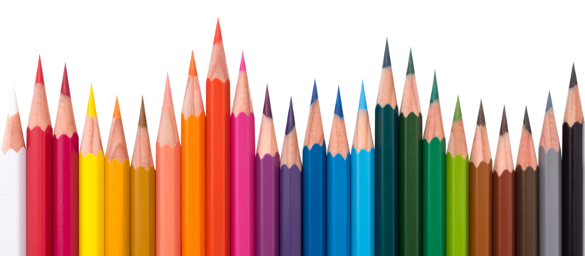 Colored pencils isolated