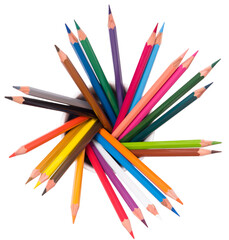 Colored pencils isolated